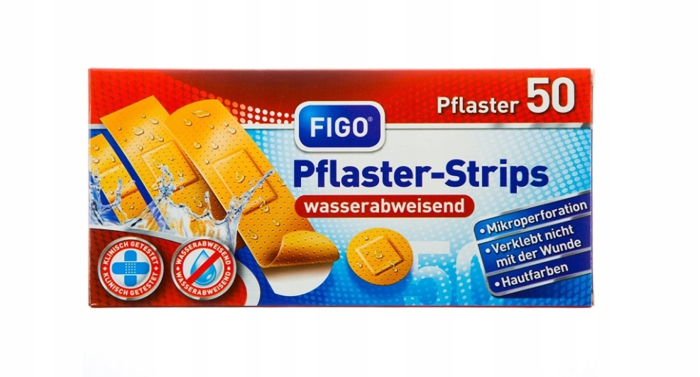 

Figo, Plastry, 4 rozmiary, 50 sztuk