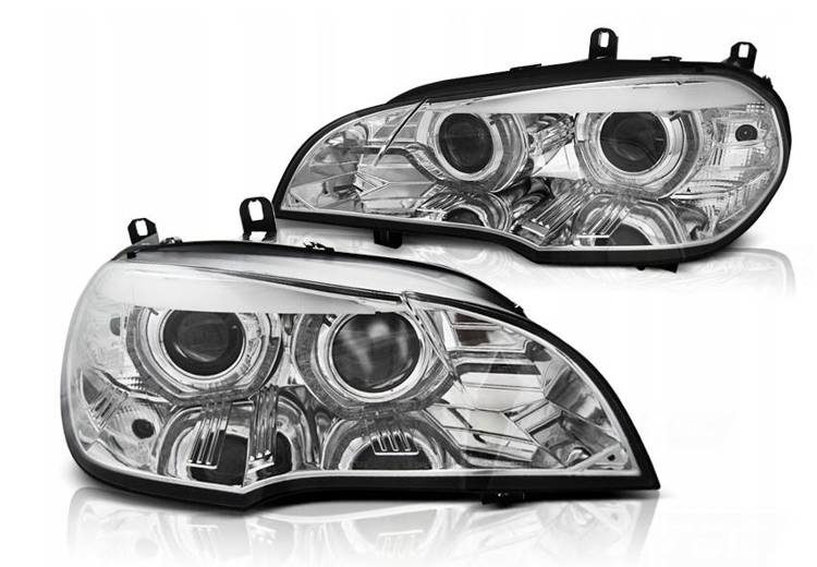 Lampy przednie nowe BMW X5 E70 07-10 RINGI 3D DRL