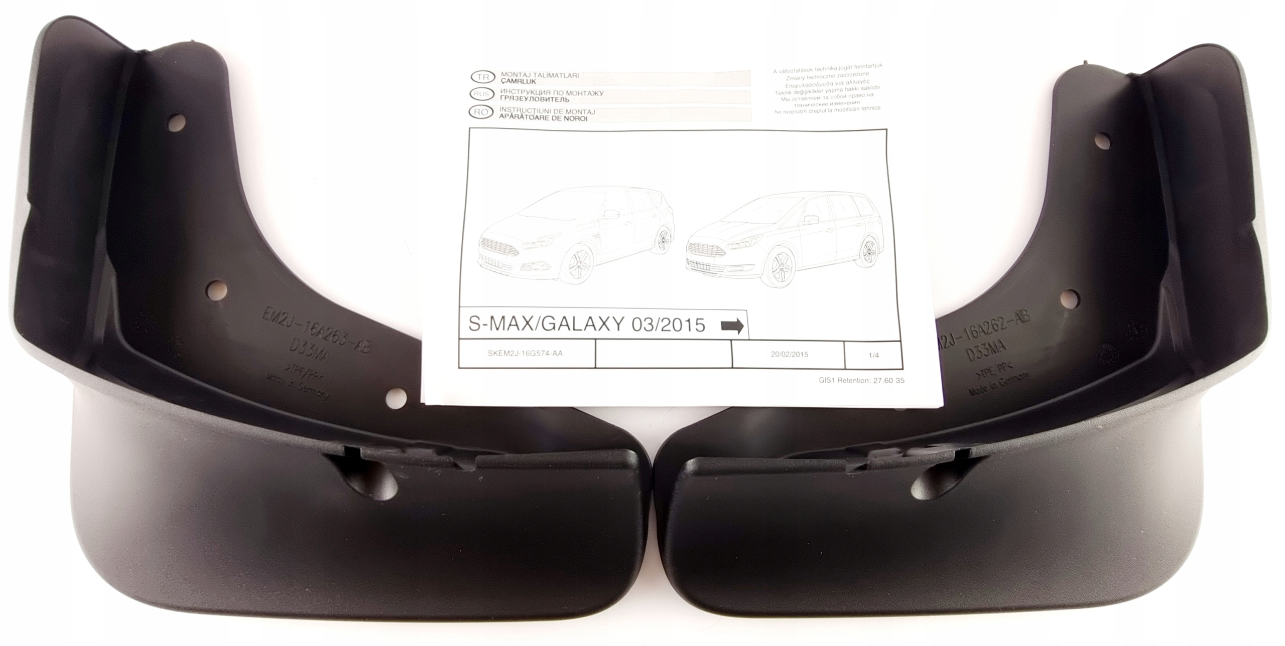 Přední Blatníky S-max Galaxy 2015- Ford Oe 1916715 AMEM2J-16G574-AA