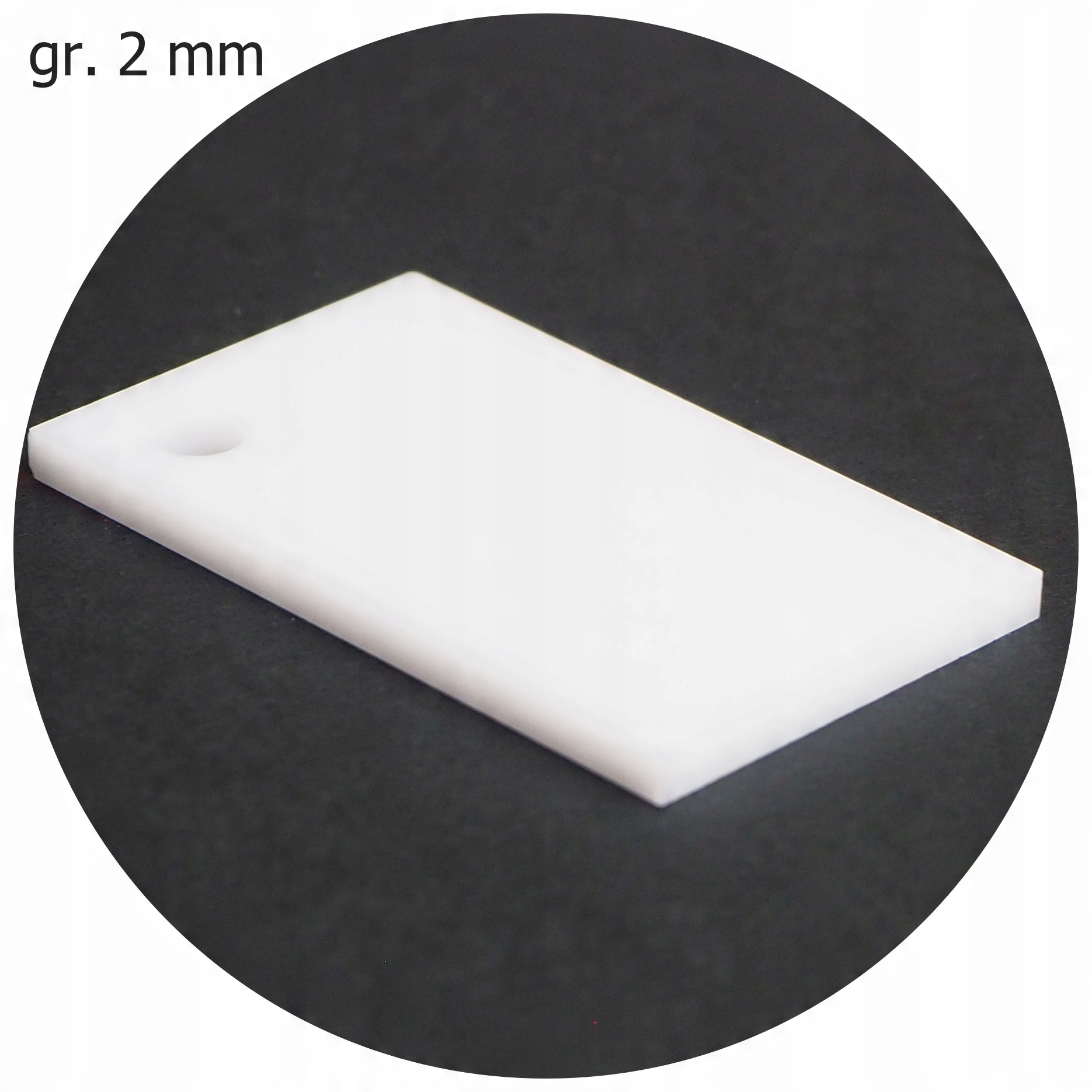 

Plexi Pleksa Mleczna Biała 2mm Cięta Laserem