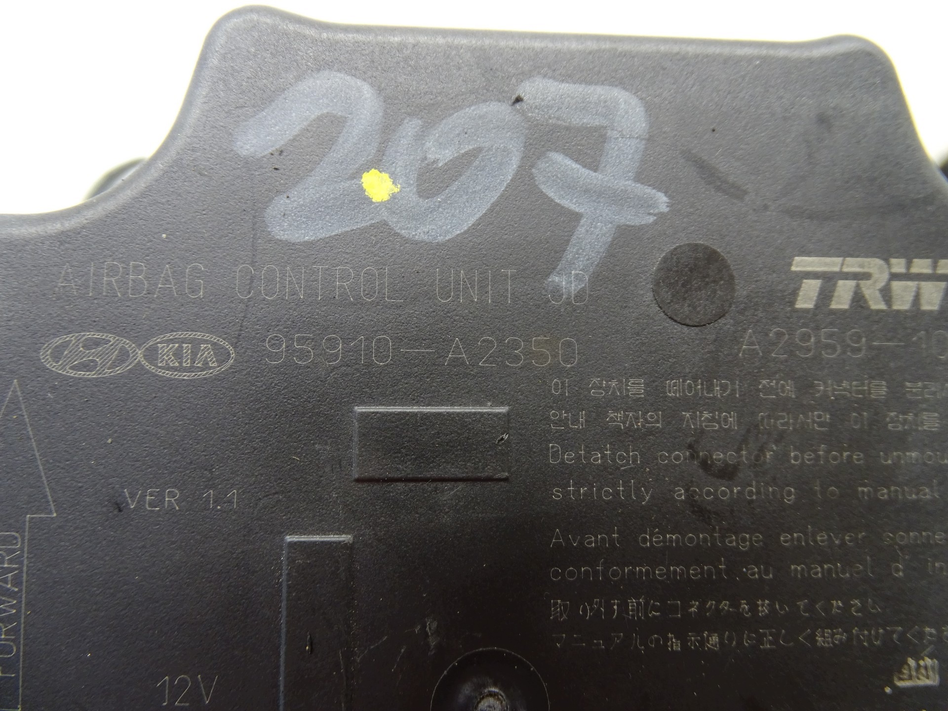modulo SENSOR airbag airbag KIA CEED 2 II 95910-A2350