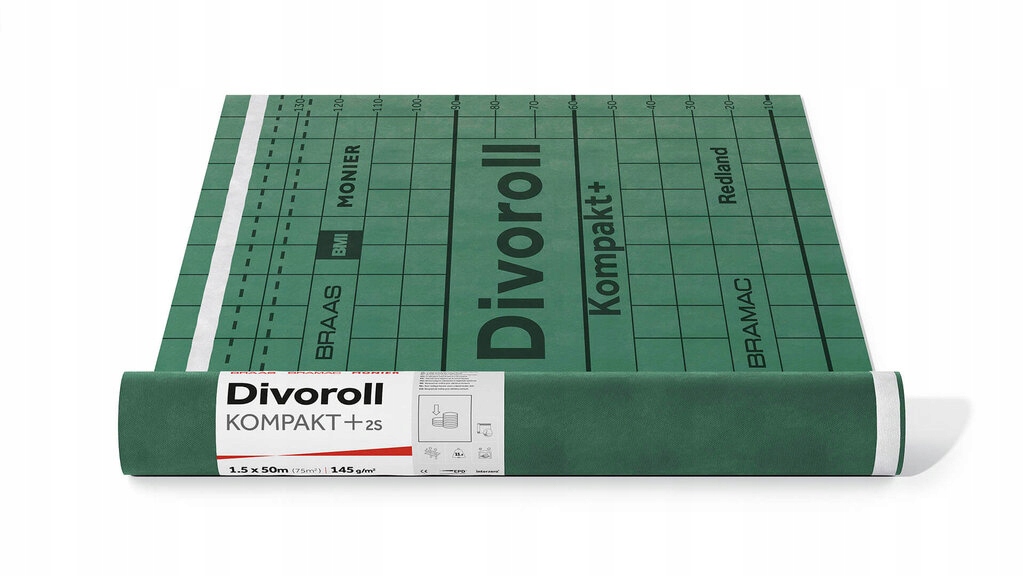 Braas Membrana Divoroll Kompakt+ 2S 145 g/m2 (1 m²)