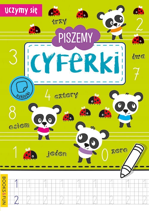 

Uczymy Się Piszemy cyferki naklejki