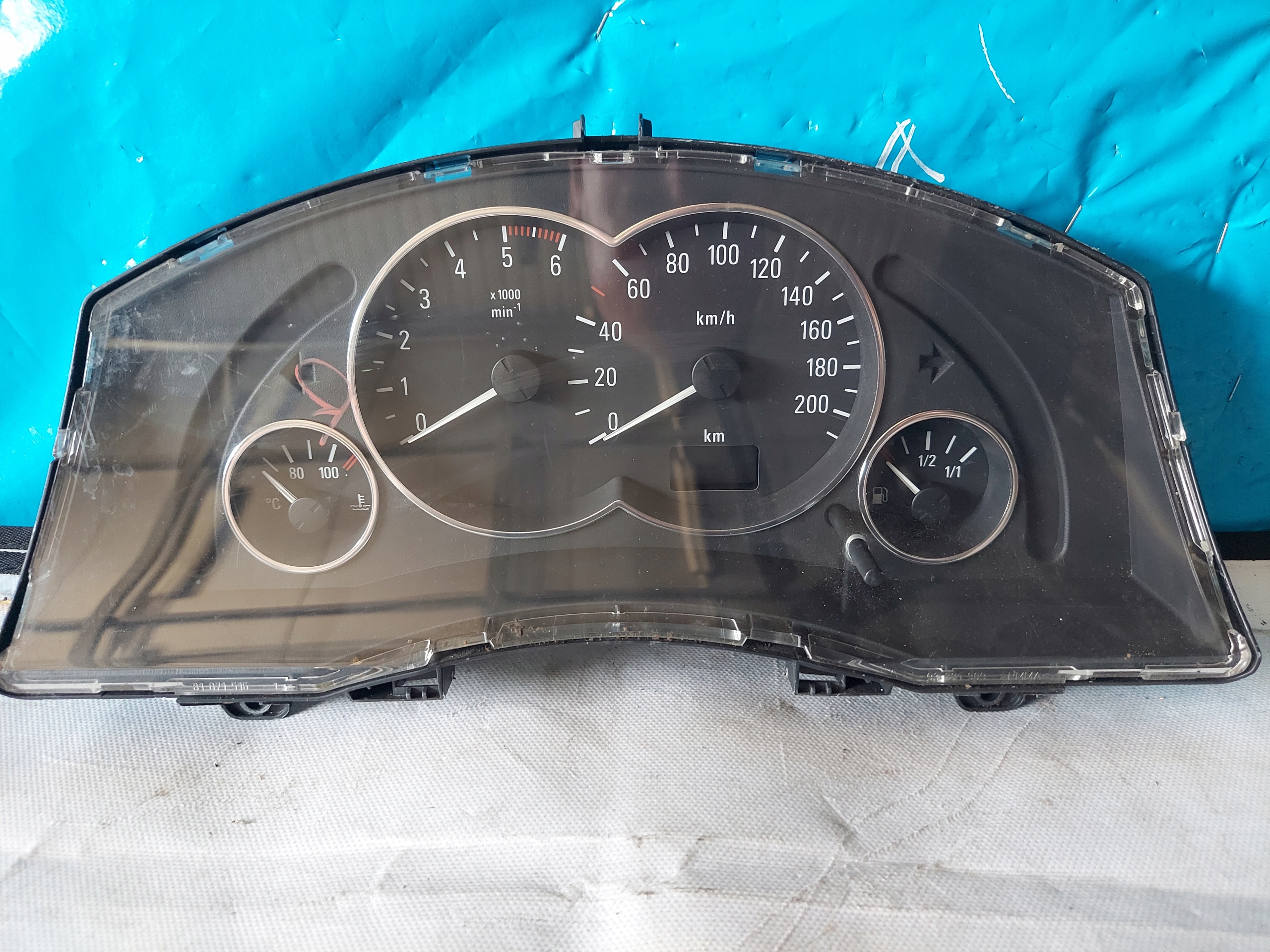 dials clock MERIVA A 1.7 CDTI 13173381XT