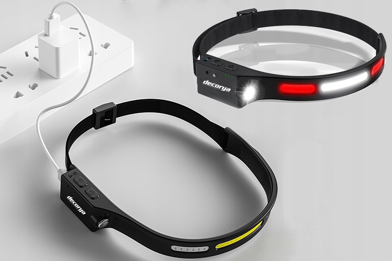 LATARKA CZOŁOWA DIODA LED SOS WODOODPORNA Z CZUJKĄ Rodzaj czołowa