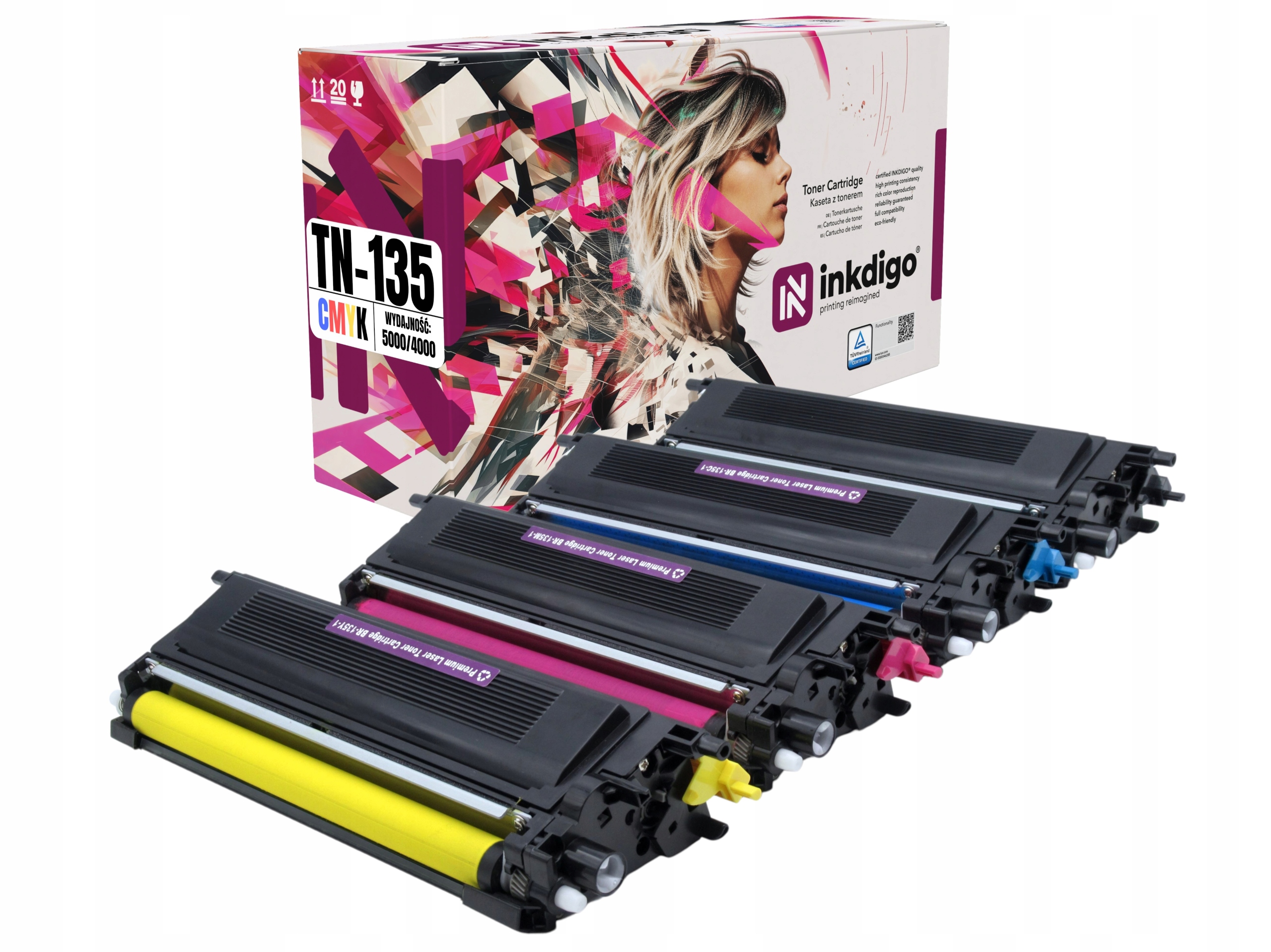 Tonery TN135 Cmyk pro tiskárnu Brother HL-4040CN