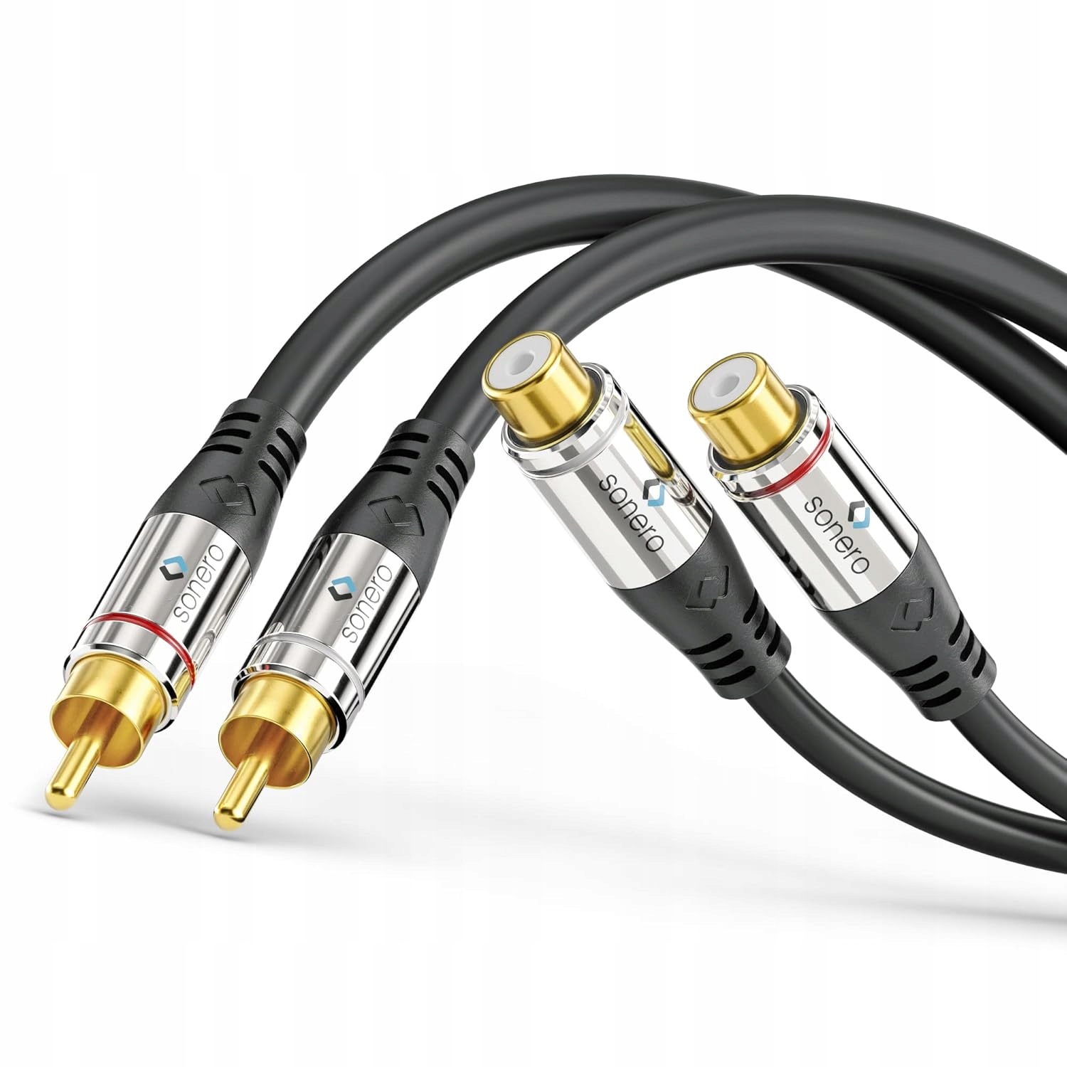Kabel Sonero SAC710020 2x RCA - 2x RCA 0,2 m