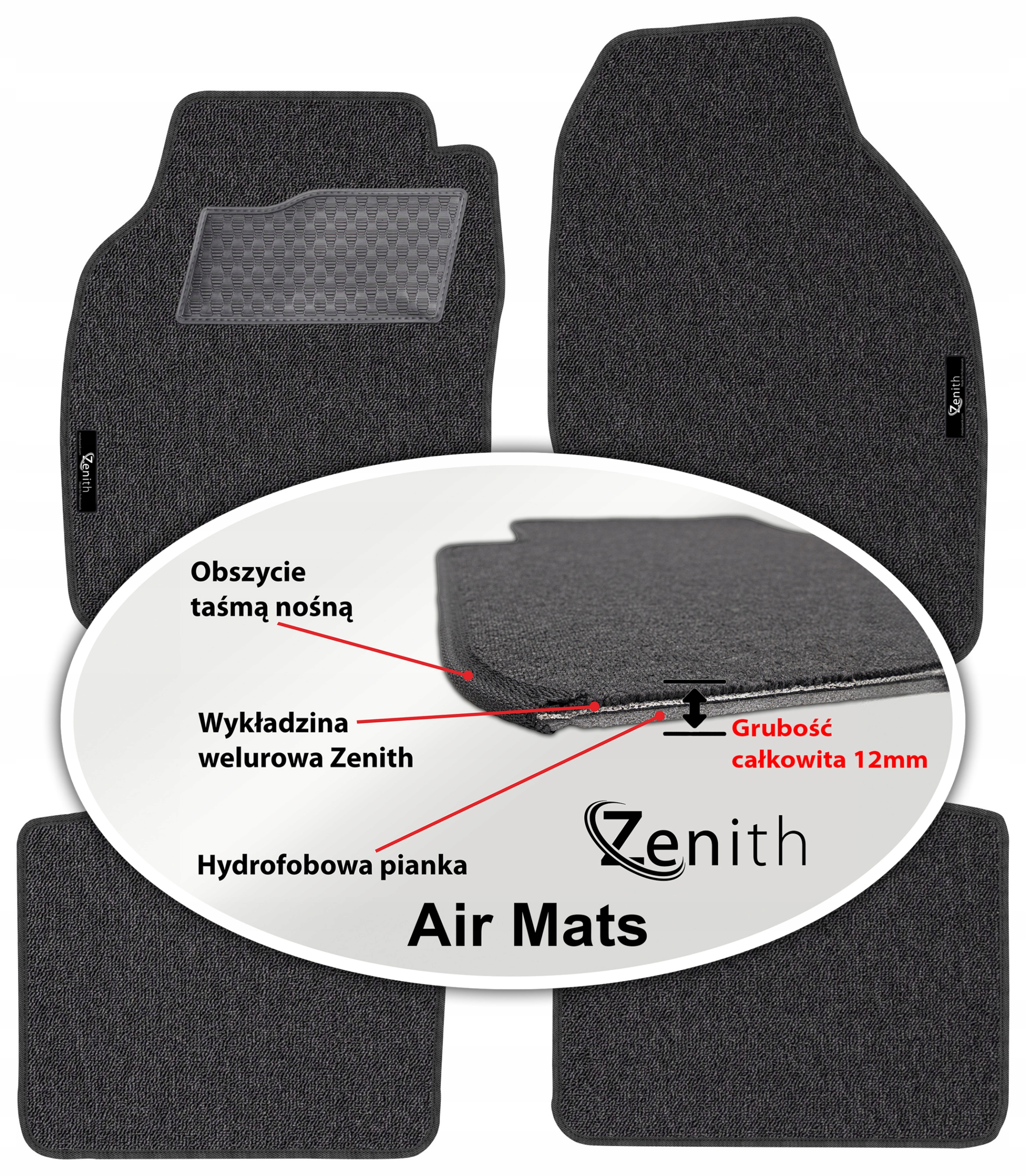 Honda City IV Sedan 2002-2008 Velúrové koberčeky do auta Zenith Air Mats