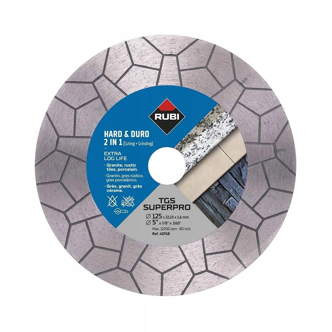 Diamantový Kotouč Pro Řezání A Úkosování Tgs 125 MM Superpro 40918 Rubi
