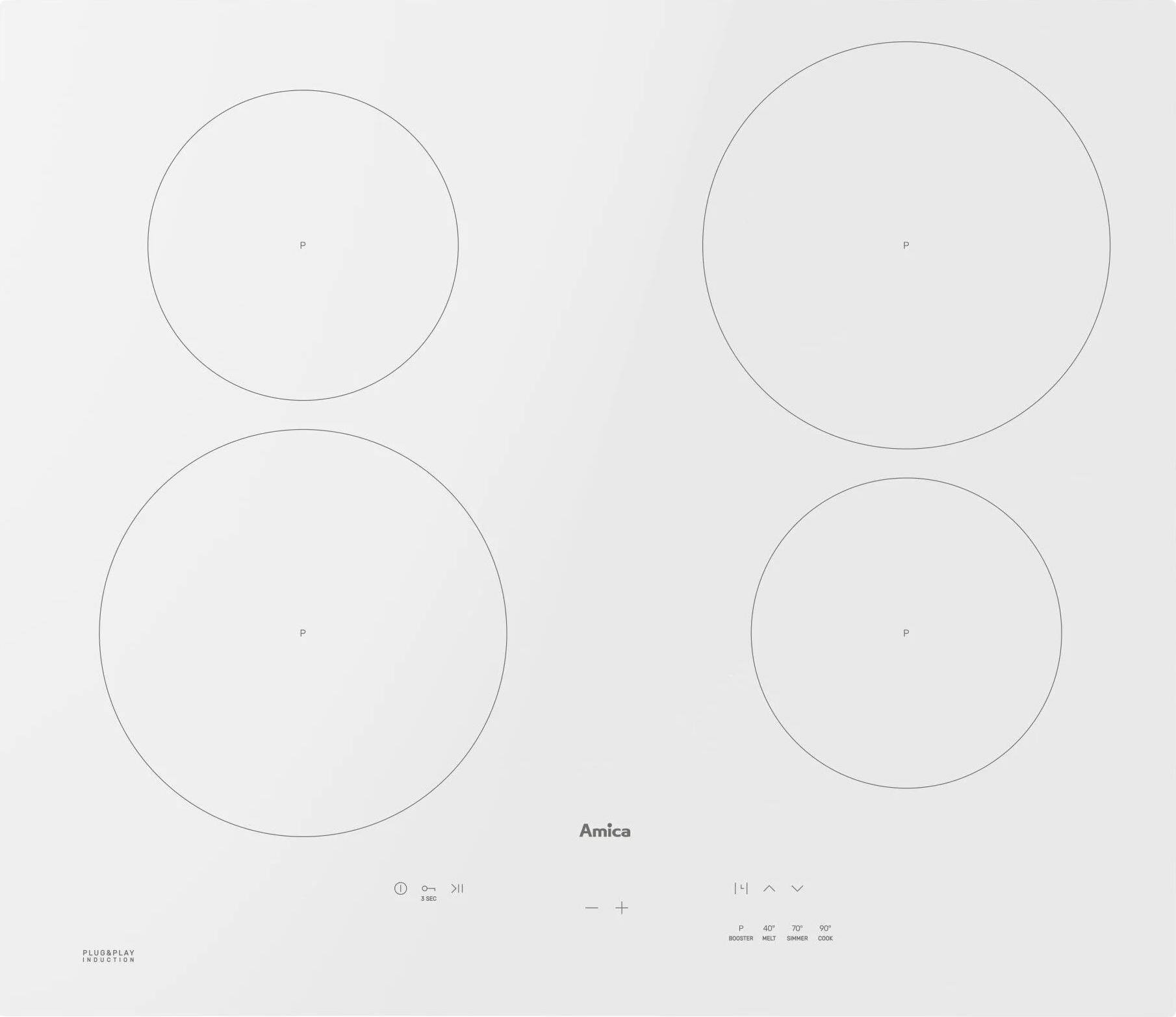 Płyta Amica PIDH6140PHTULN 3.0 Hob&go Childlock