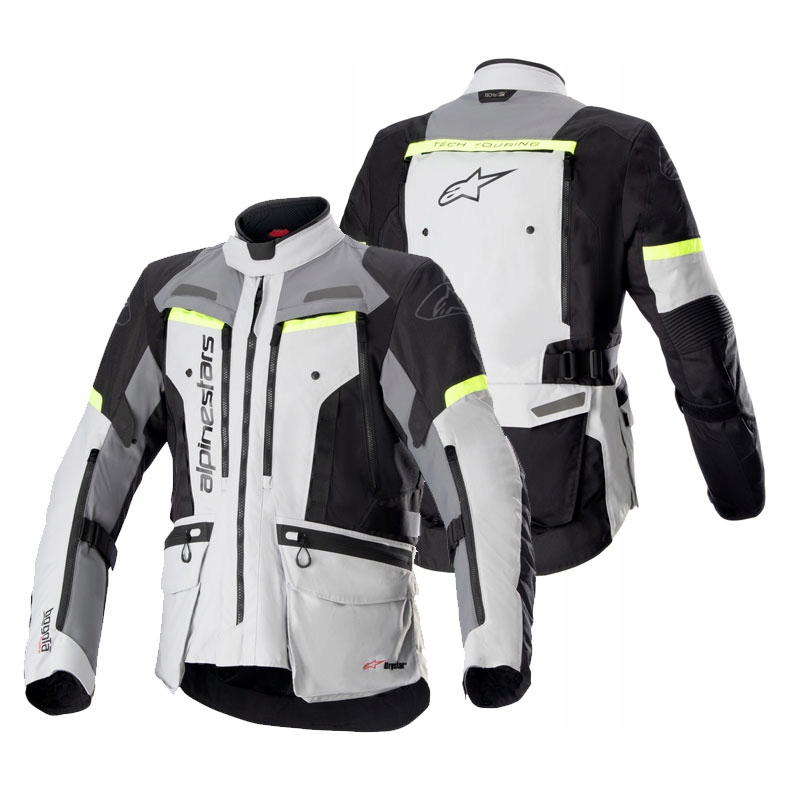 ALPINESTARS KURTKA MOTOCYKLOWA BOGOTA PRO DRYSTAR GREY/YELLOW FLUO S