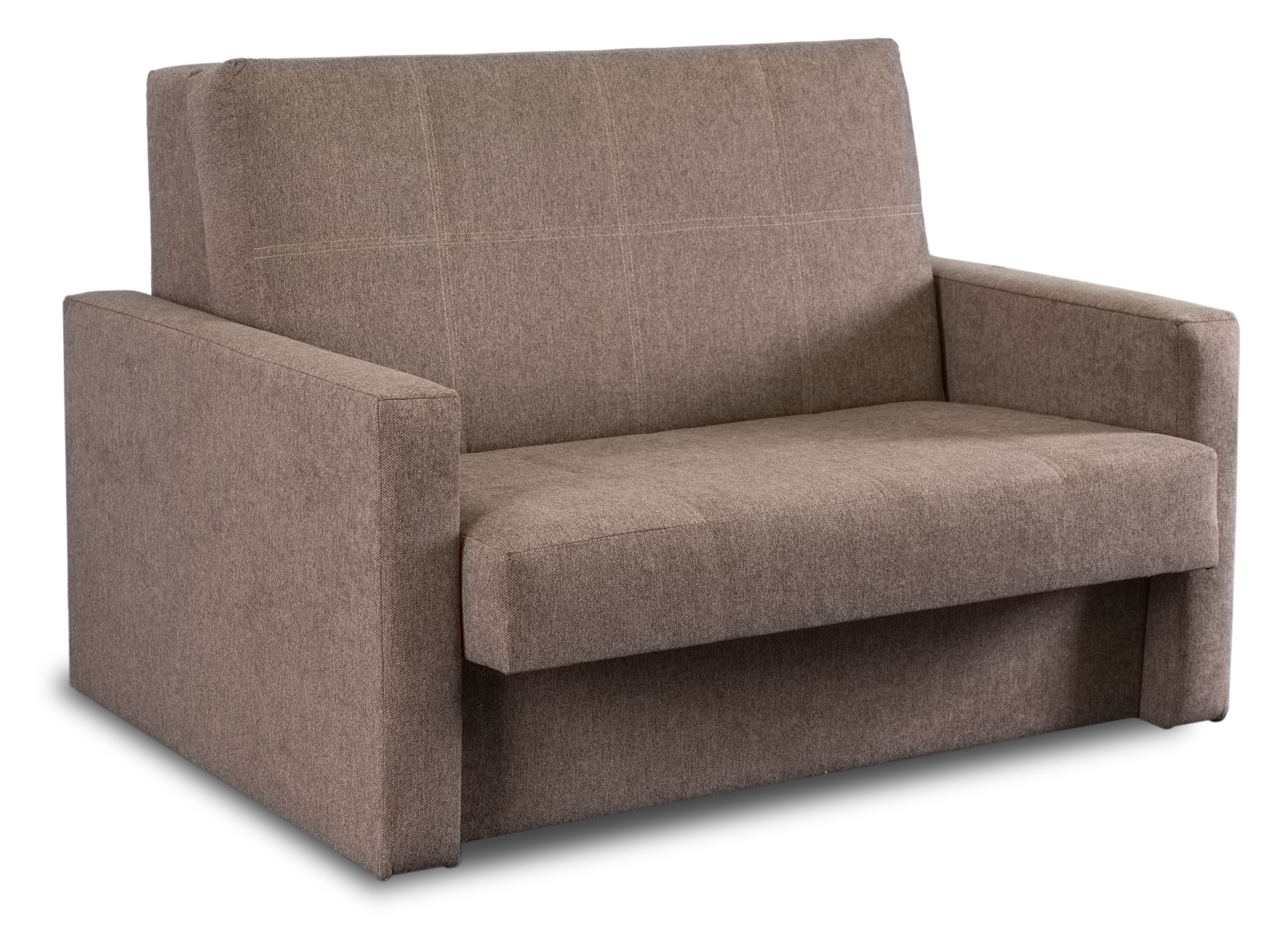 Rozkládací rozkládací dvoumístná pohovka na spaní béžová Milan 2