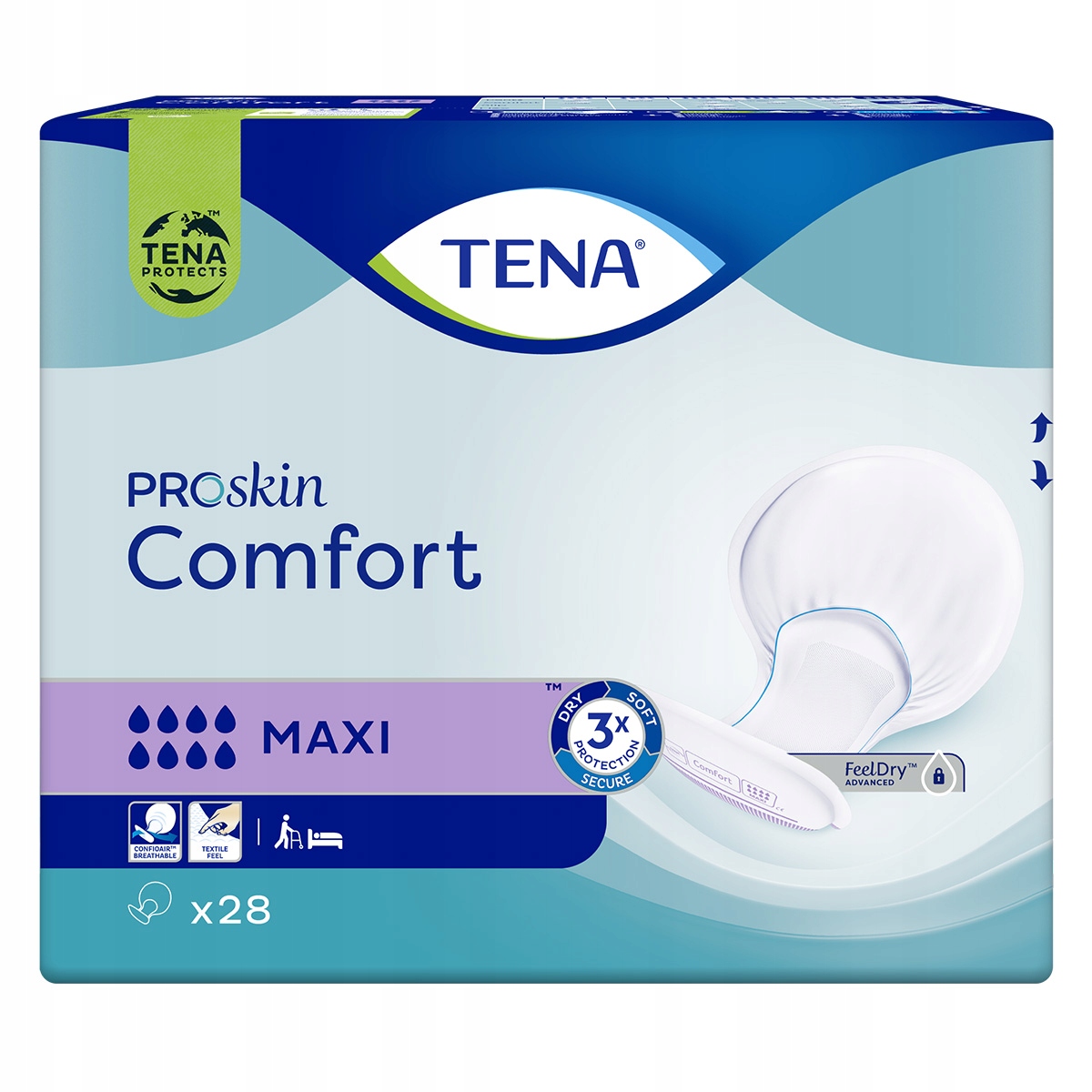 

Pieluchy anatomiczne chłonne Tena Comfort Maxi 28