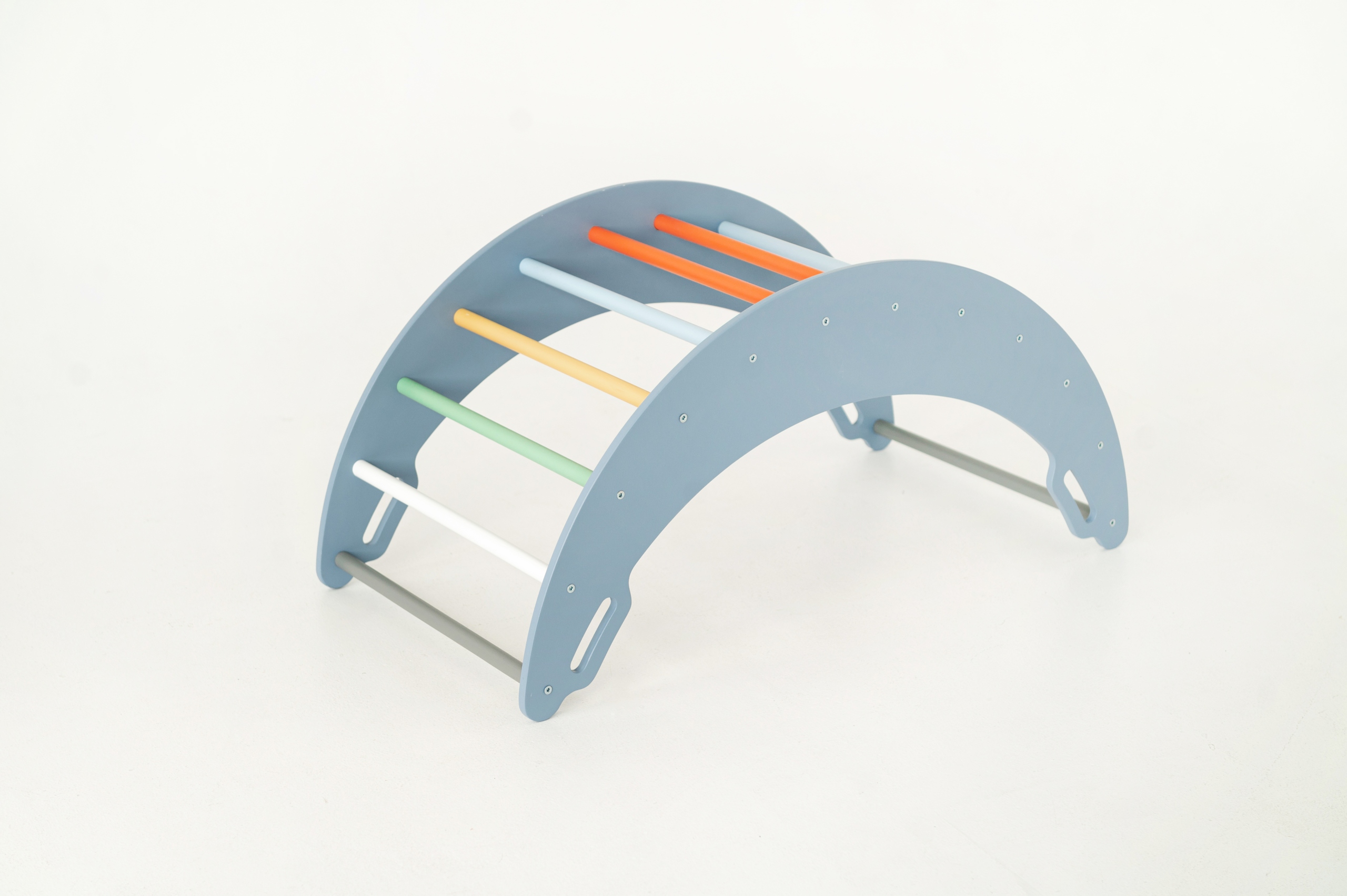 Bujak drewniany dzieci Moon niebiesko-kolorowy Rodzaj bujaki