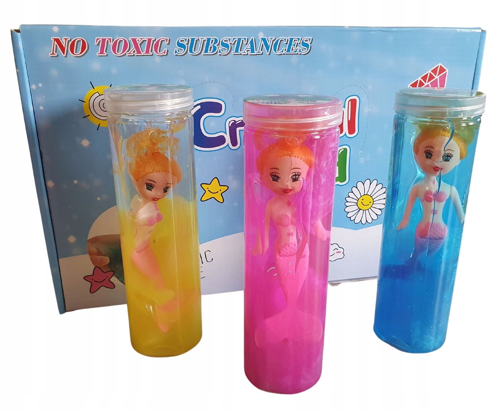

3X Slime Glut Masa Żelowa Glutek Z Lalką Tuba 20CM