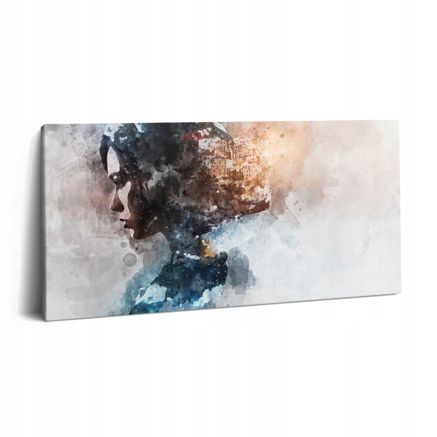 Obrázek Obraz Na Plátně Abstraktní malovaný portrét ženy 120x60 cm