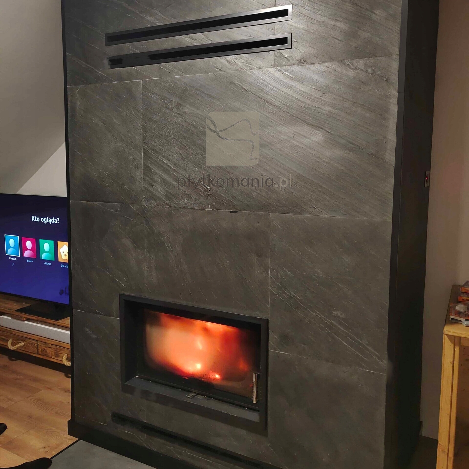 Fornir Kamienny LINE BLACK 122x61cm