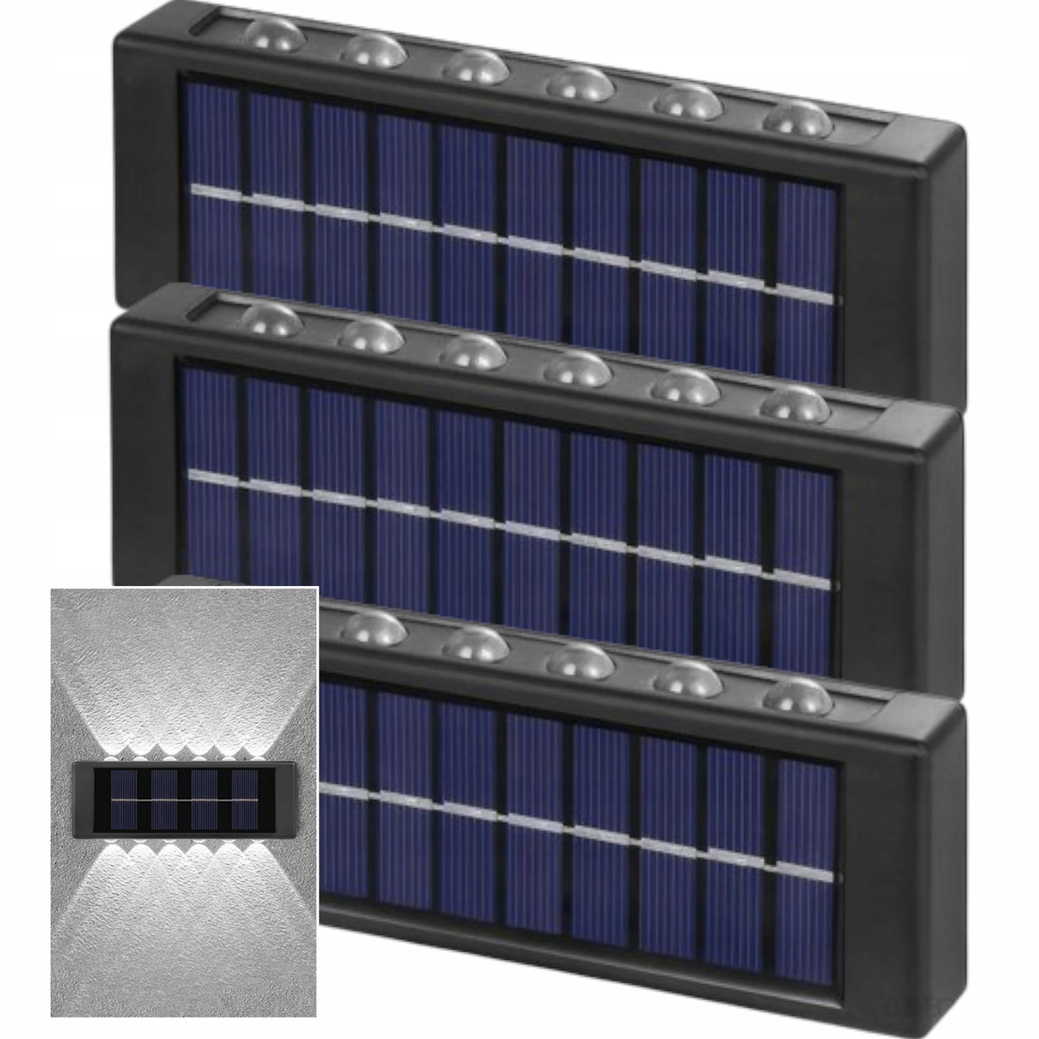 3x Solární lampa Solární Led venkovní zahradní dekorativní lampa