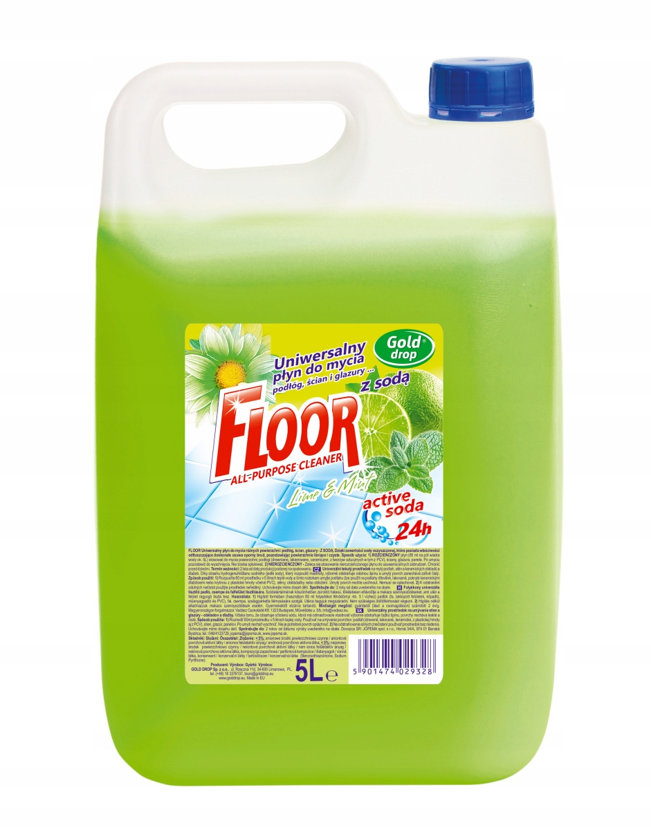 

Floor Płyn Uniwersalny 5L Limonka Z Miętą I Sodą