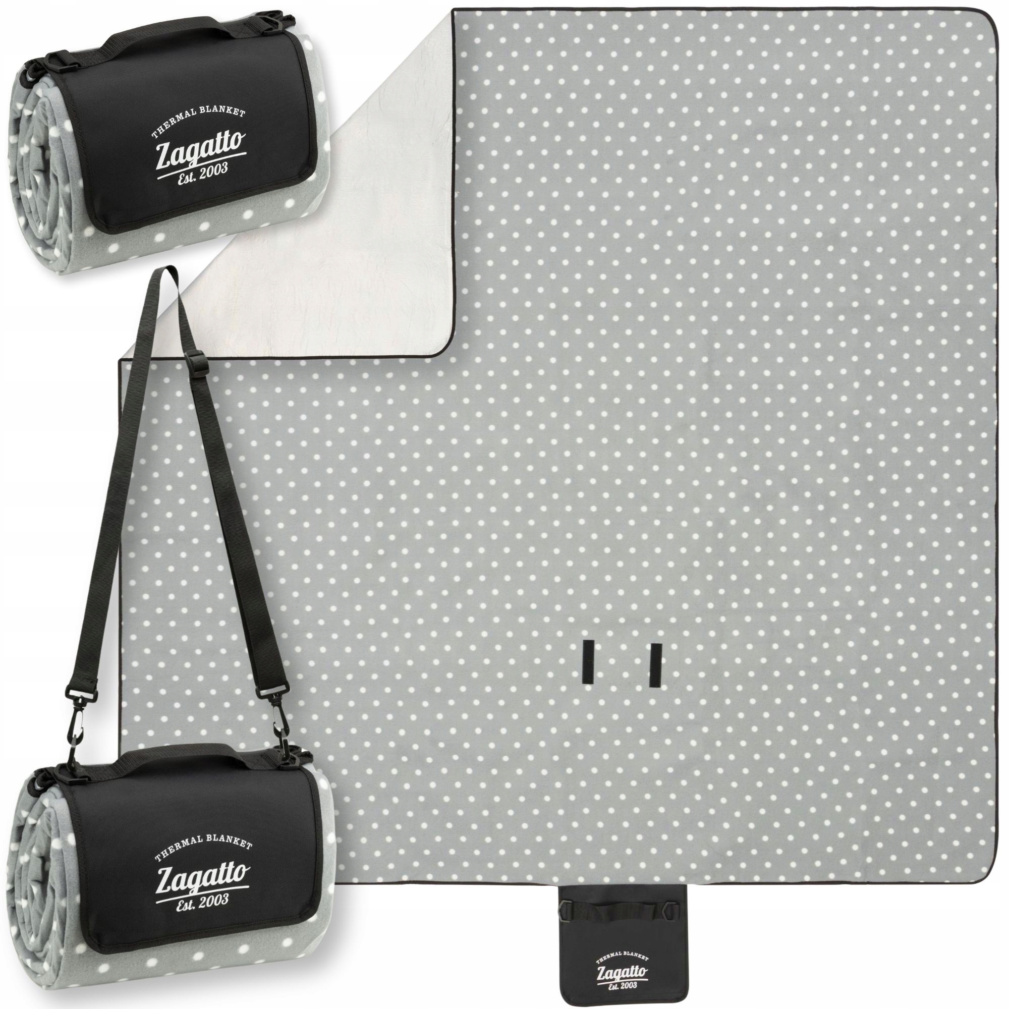 Pikniková deka s izolací 200 x 200 cm velká plážová podložka voděodolná Zagatto