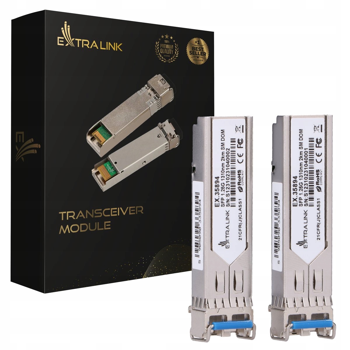 Moduł wkładka SFP 1.25G 1310NM LC 2KM SM DDM