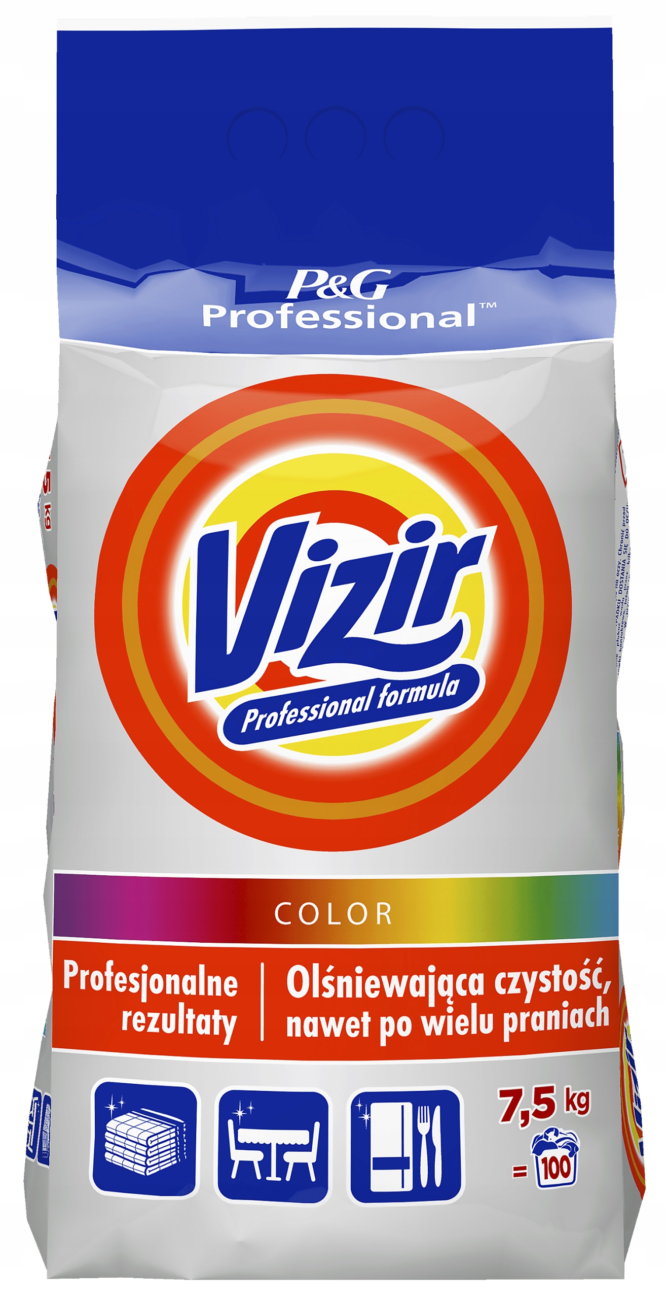 

Proszek Vizir Professional 7,5kg kolor 100 prań
