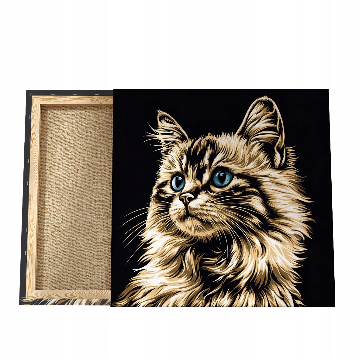 Obraz Kočka, Obraz na plátně s kočkou, Portrét kočky