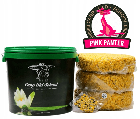 Kukurydza zanętowa Carp Old School Wiadro Pink Panter 14kg