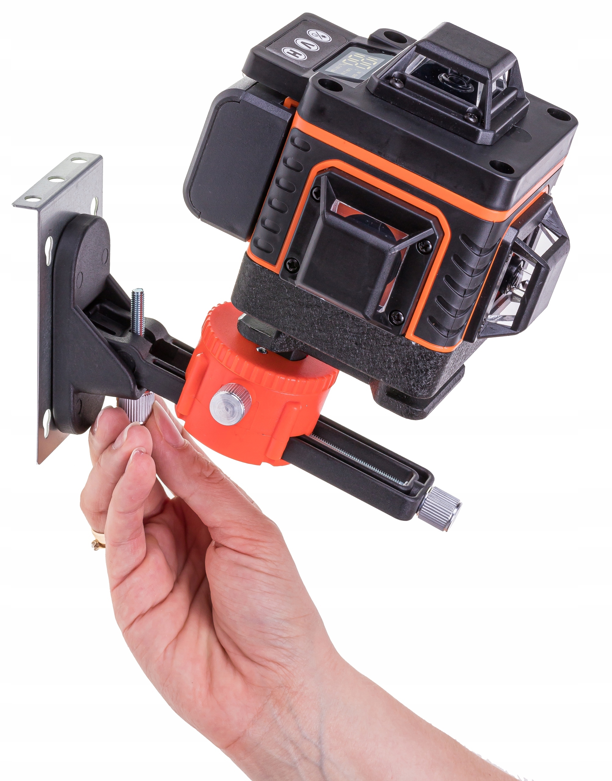 POZIOMICA LASEROWA 4D BLOKADA WAHADŁA + STATYW Wysokość produktu 13 cm