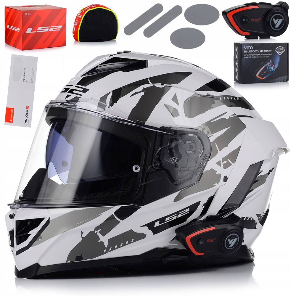 Motocyklová Prilba LS2 FF818 Storm III Kaos Pinlock Blenda Interkom
