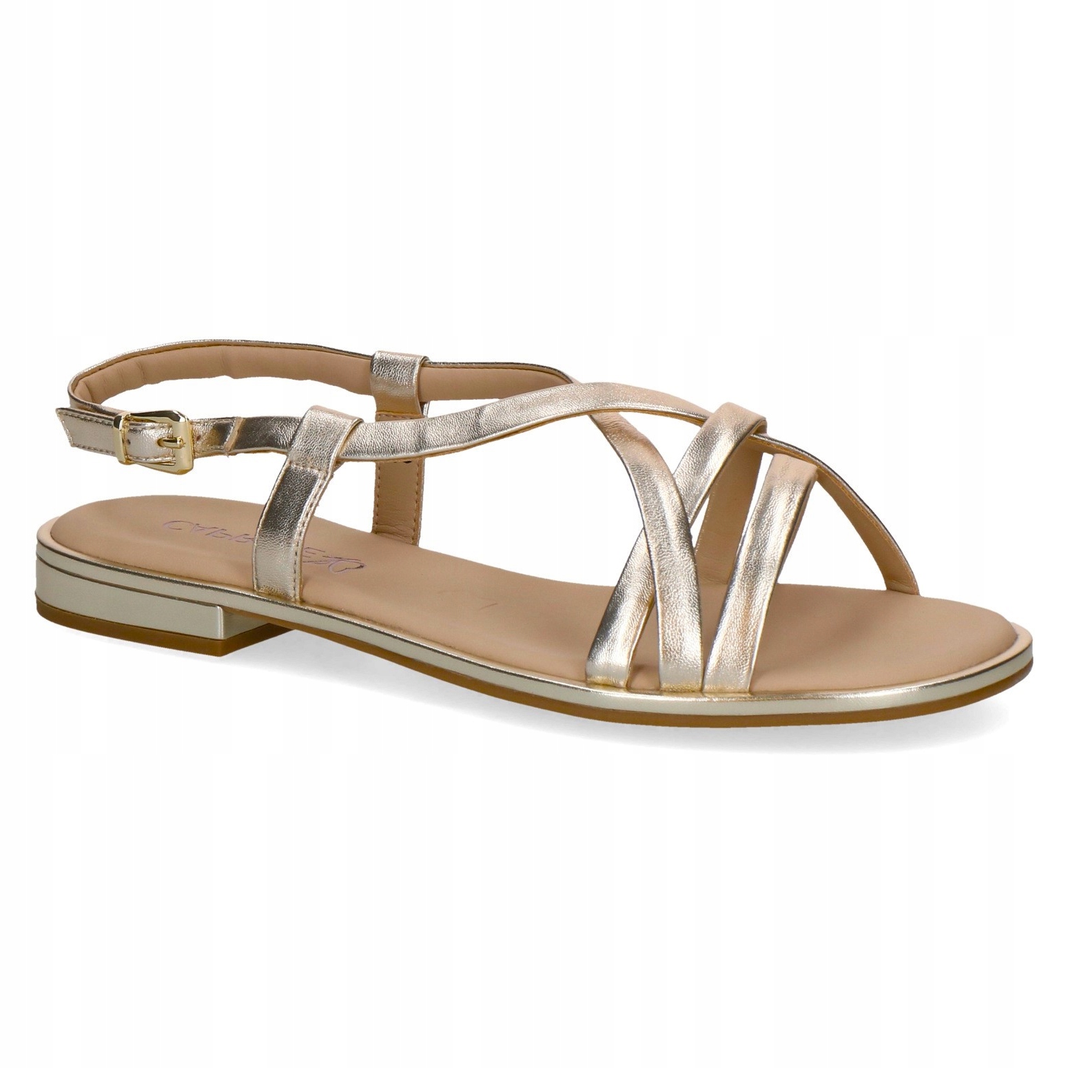 Caprice 28100-44 Zlaté Sandály Lt.gold Metallic VEL.39