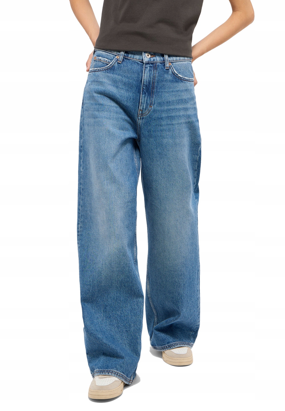 Mustang Dámské Široké Volné Džíny Typu Skater S Vysokým Pasem 27/30