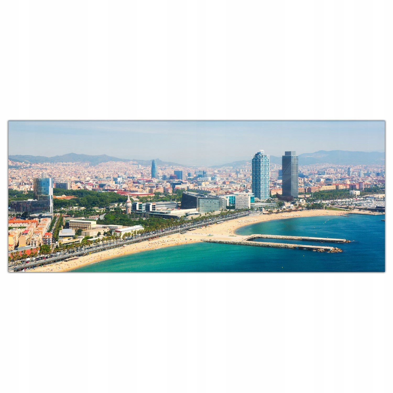 Barcelona Katalánsko 125x50 Sklenené panely kuchyňa