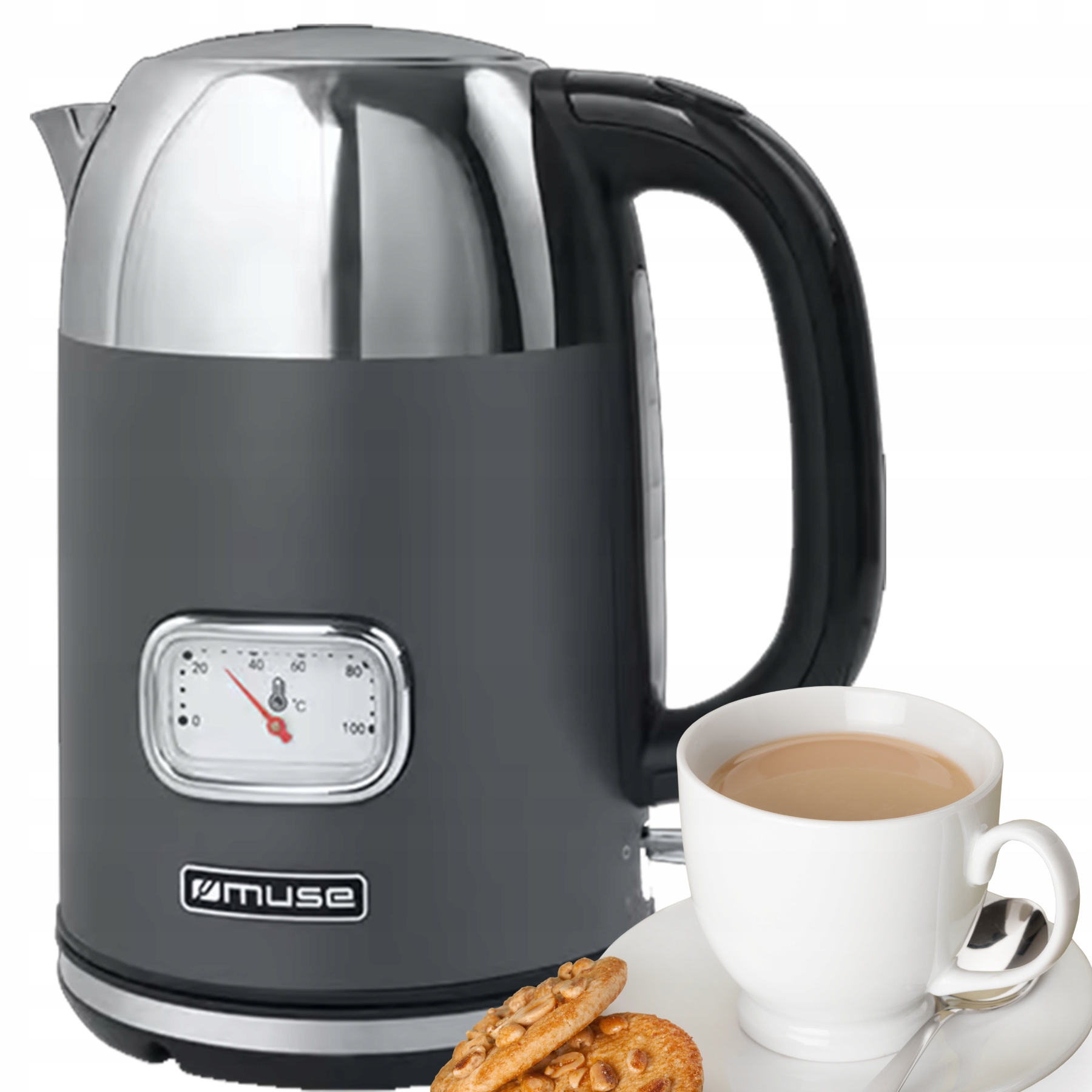 Mocny Czajnik Bezprzewodowy Muse MS-020DG Bezprzewodowy 2000W