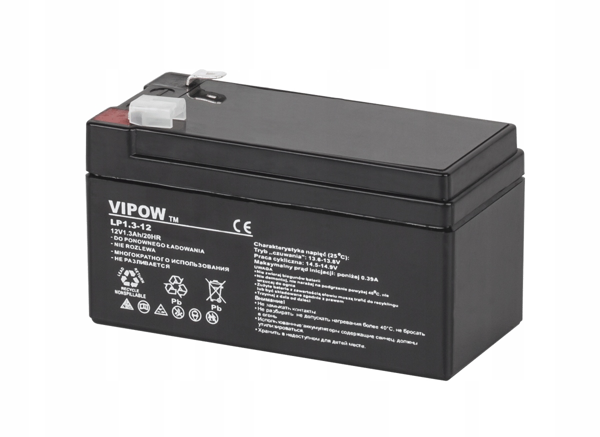 

Akumulator żelowy Vipow 12V 1.3Ah Vipow