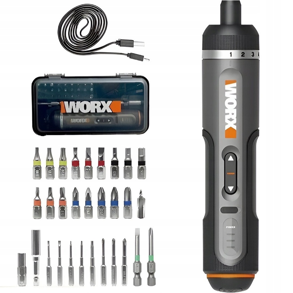 Wielofunkcyjny zestaw śrubokrętów wkrętaków 4V magnetyczne Worx WX242