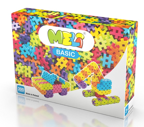

Klocki Konstrukcyjne Wafle Meli Basic 300EL. -boys