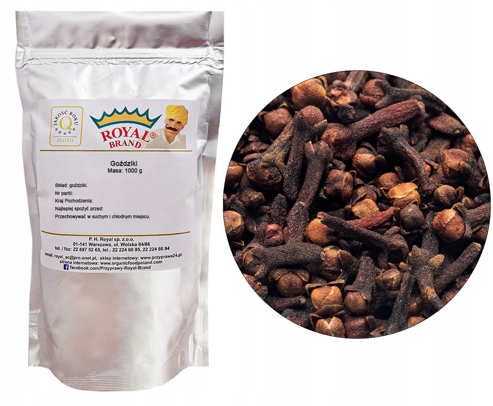 Levně Celé Hřebíček Celý 1kg Essential Celé Hřebíček Gat I Royal Brand