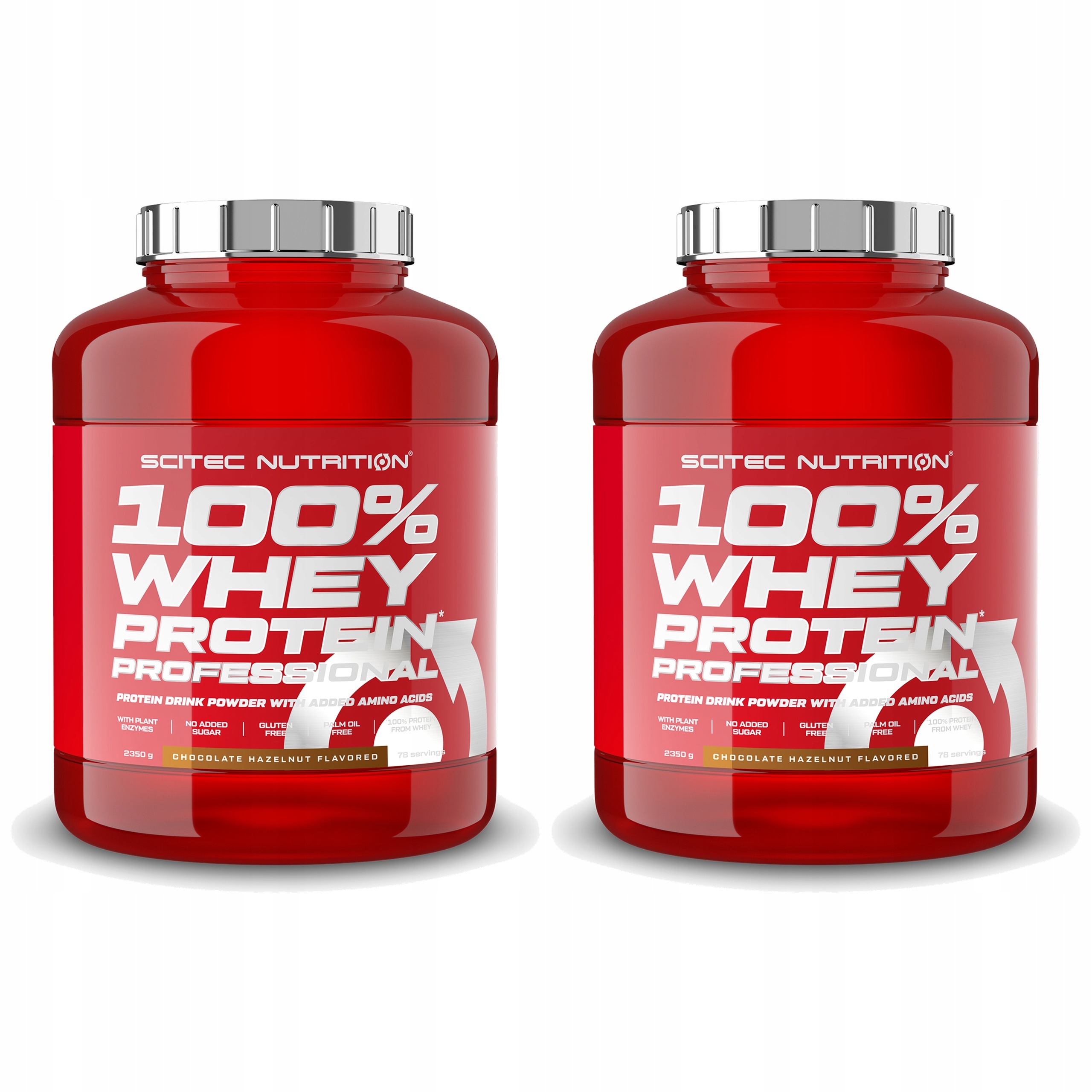 2x Syrovátkový Protein Scitec 100% Whey Professional 2350 g Wpc Vanilka Kondicionér