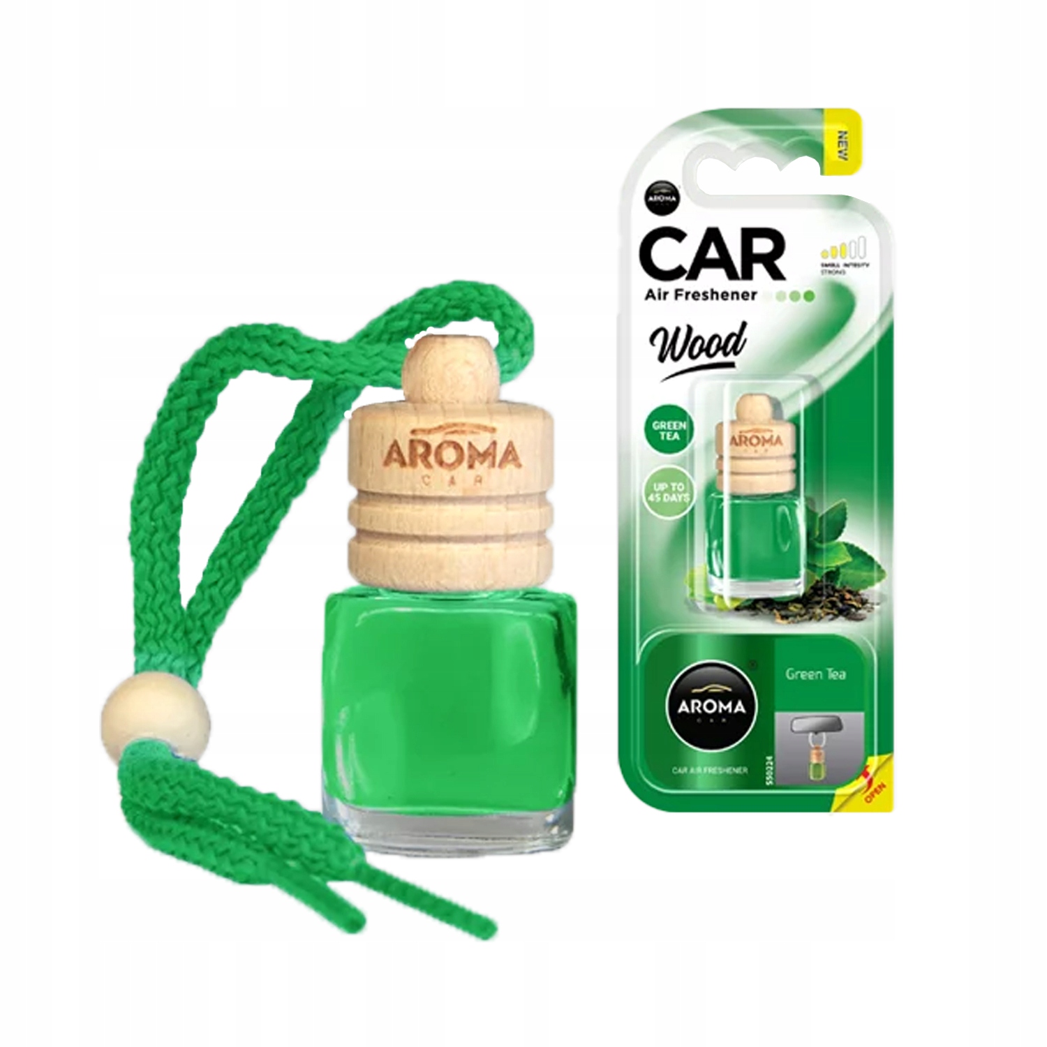 Aroma Car Wood Green Tea 6ml zapach samochodowy
