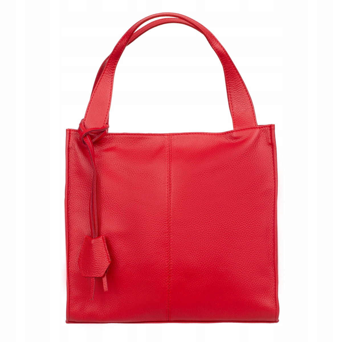 Kožená taška Vera Pelle Maialino červená