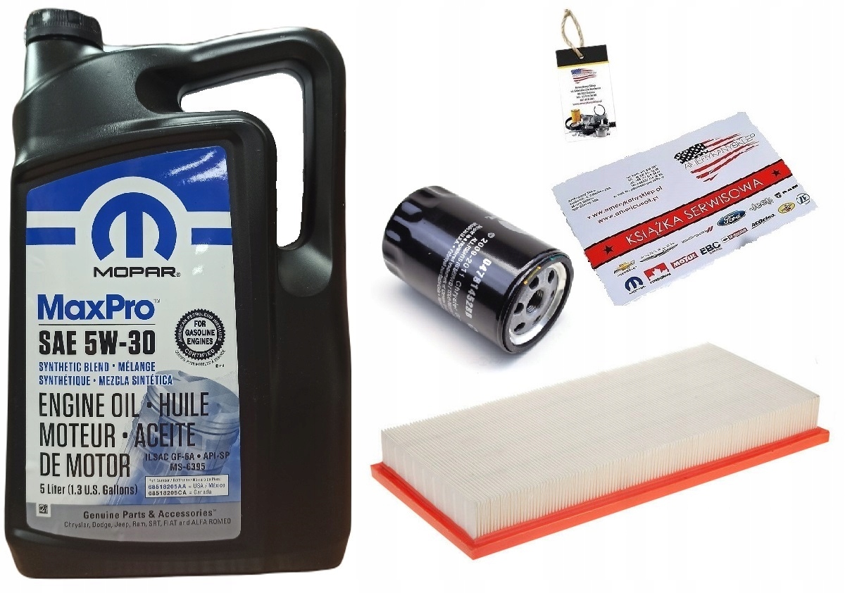 MOPAR 5W30 + FILTRY DODGE DAKOTA 3,7 04-06