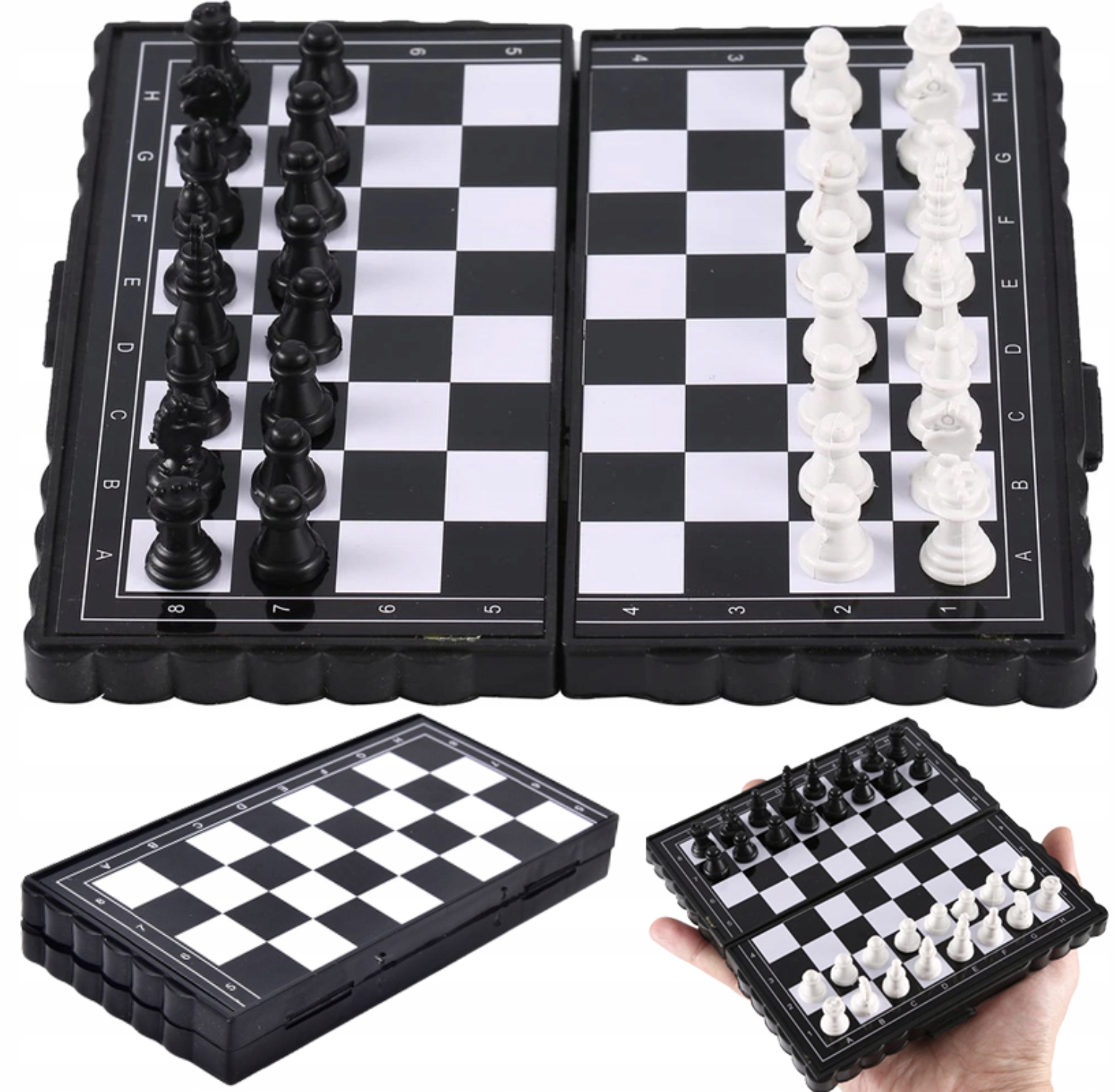SZACHY WARCABY MAGNETYCZNE GRA CHESS PRZENOŚNE 2w1 EAN (GTIN) 5728023099294