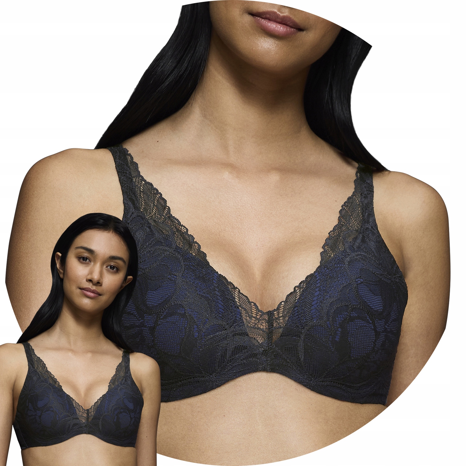 Triumph 10219710 Body Make-Up Illusion Lace černá 75E Podprsenka Cup