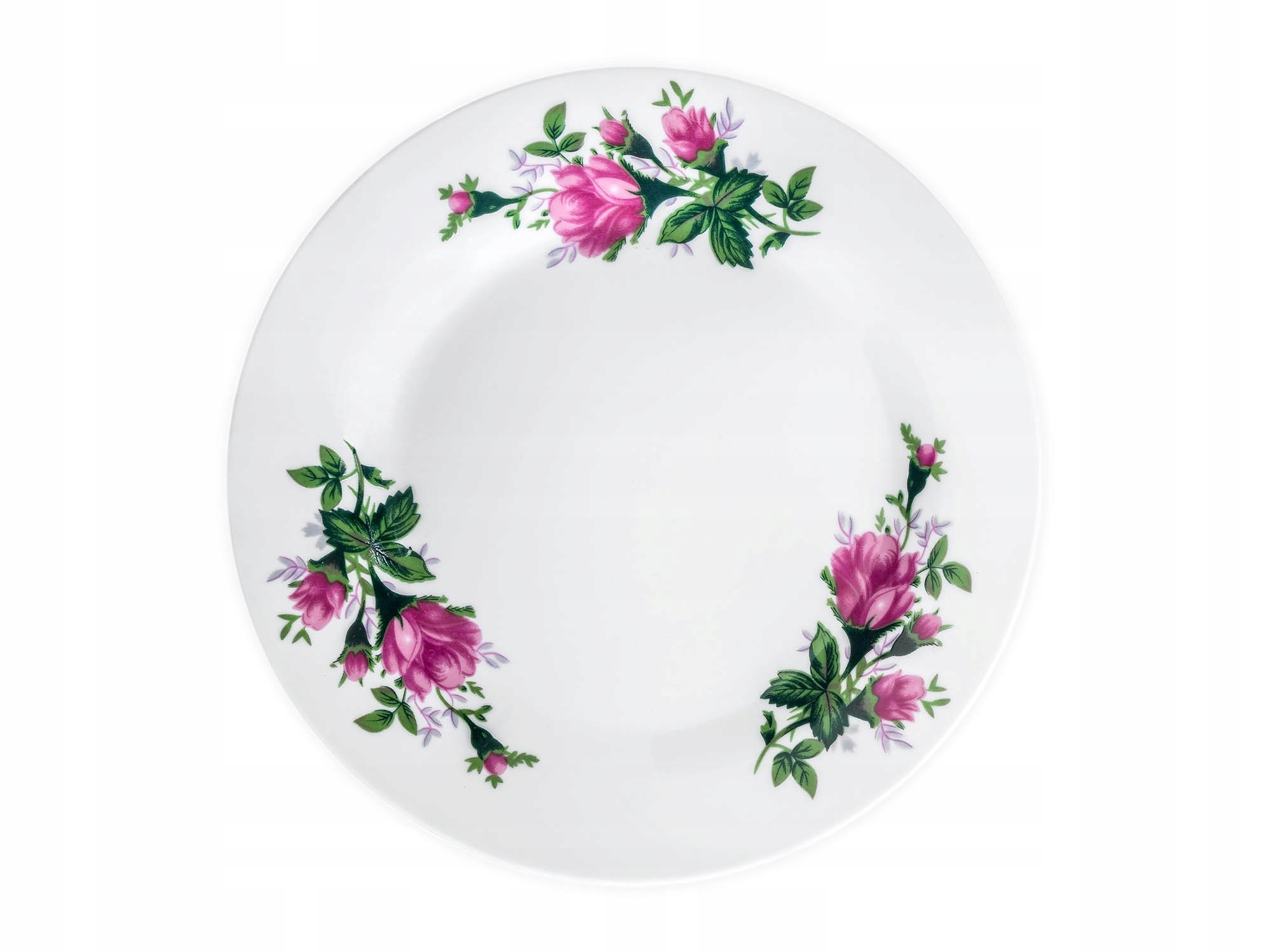 

Talerz obiadowy deserowy Porcelana Róże Różyczki