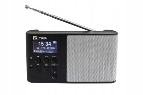 Eltra Rádio Ula Dab+ stříbrná barva