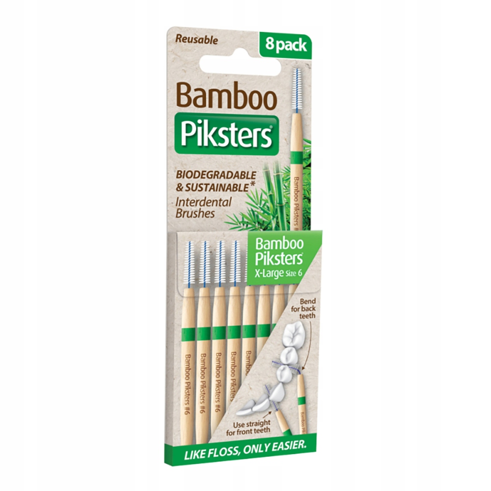 Piksters Bamboo szcz. międzyzębowe 8szt. rozmiar 6