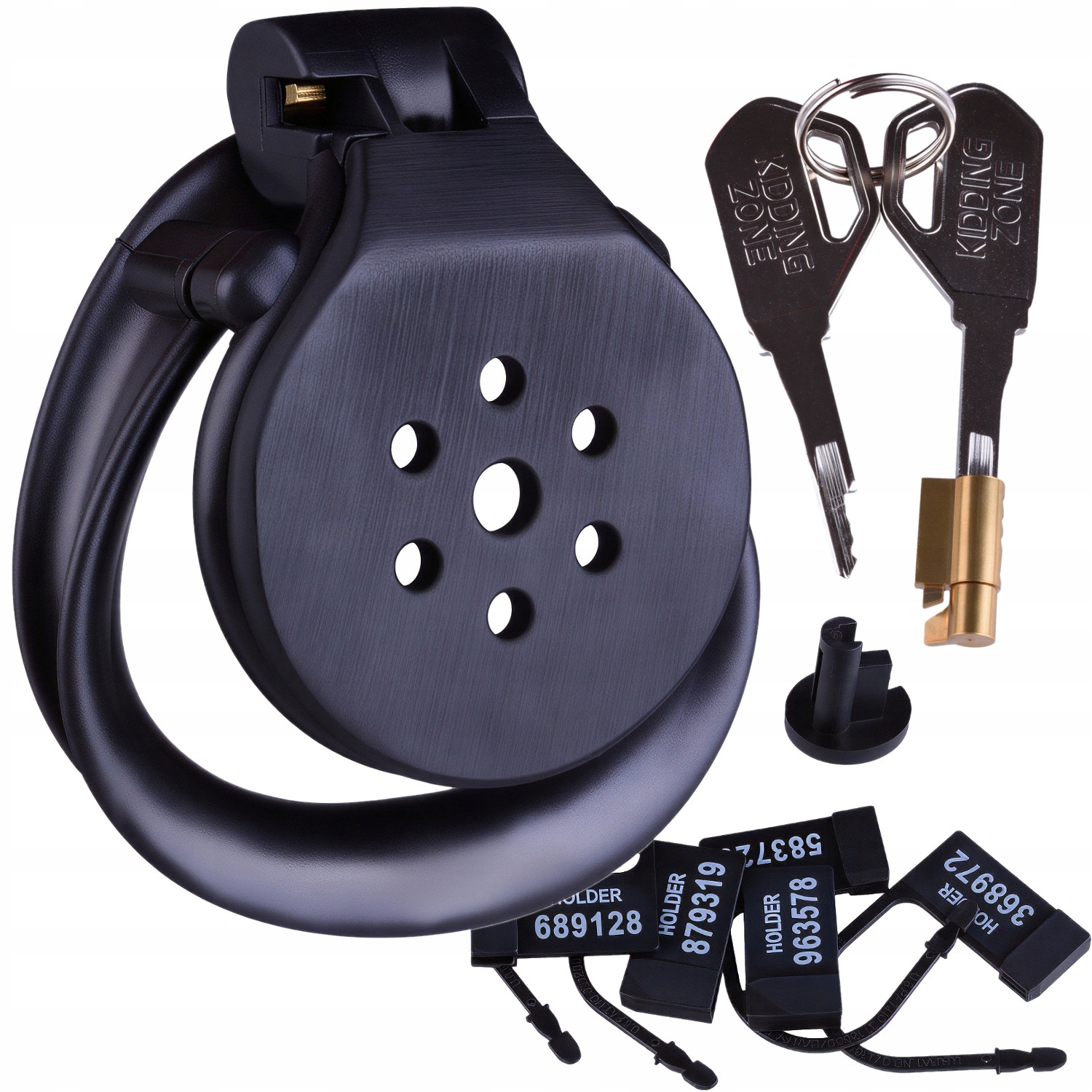 Czarny Mini Pas Cnoty Na Penisa Typu Flat Mini Klatka Chastity Mini Cage