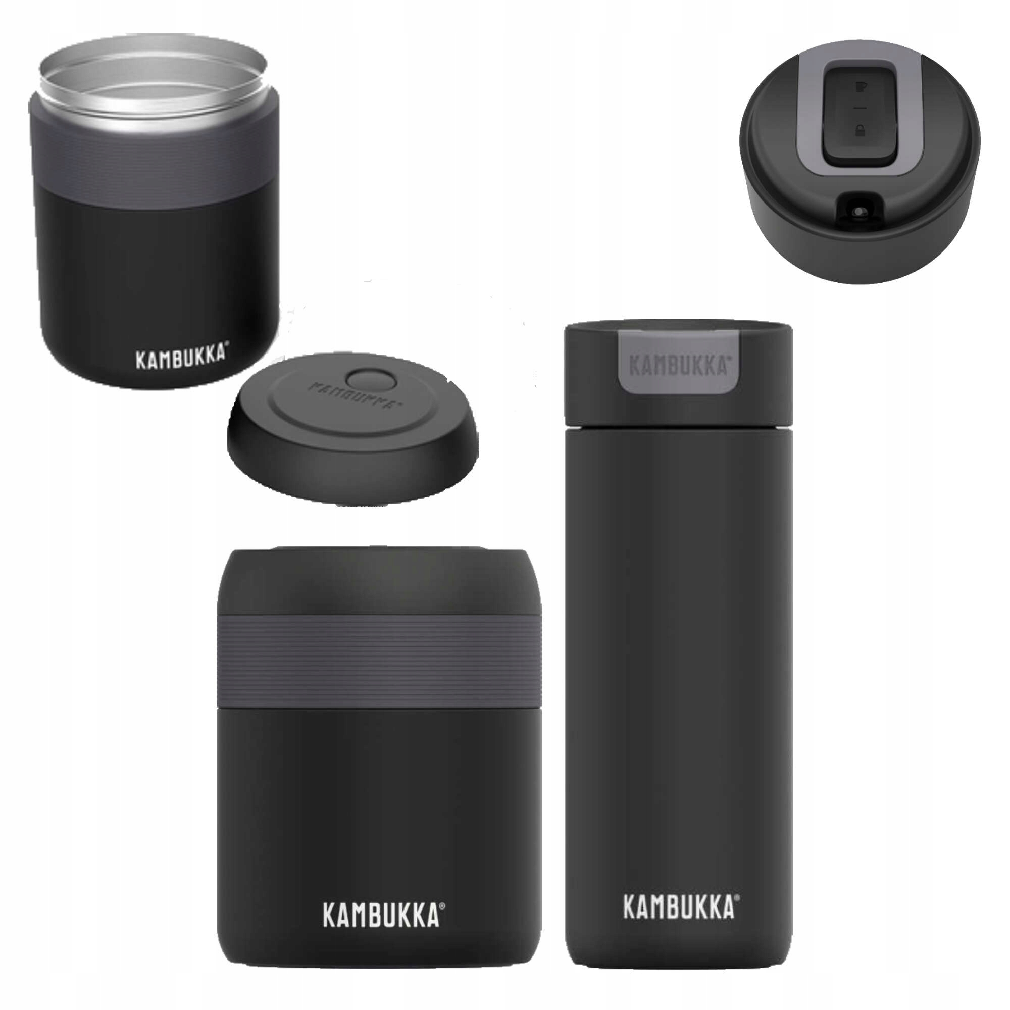 Zestaw Kubek termiczny Kambukka Olympus 0,5l+ Termos obiadowy Kambukka 0,6l