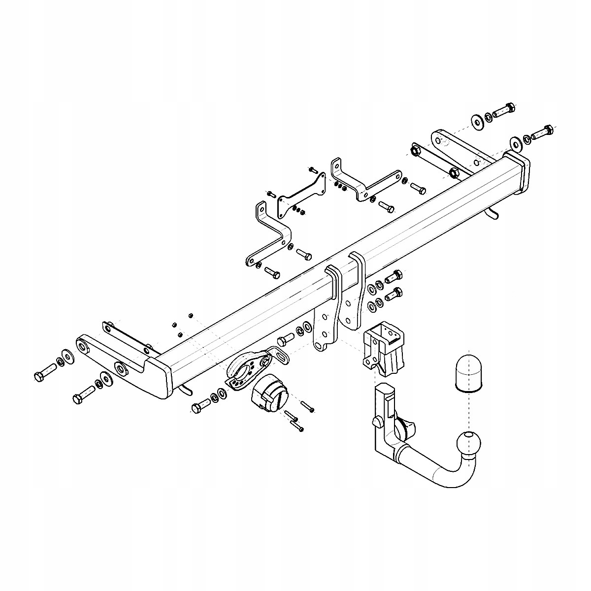 Hak Wypinany do Hyundai Tucson 4 NX4E IV SUV od 20 MODUŁ 13 PIN GRATIS Nowy Producent Steinhof